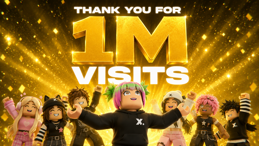 hex mall Reaches 1 Million Visits on Roblox